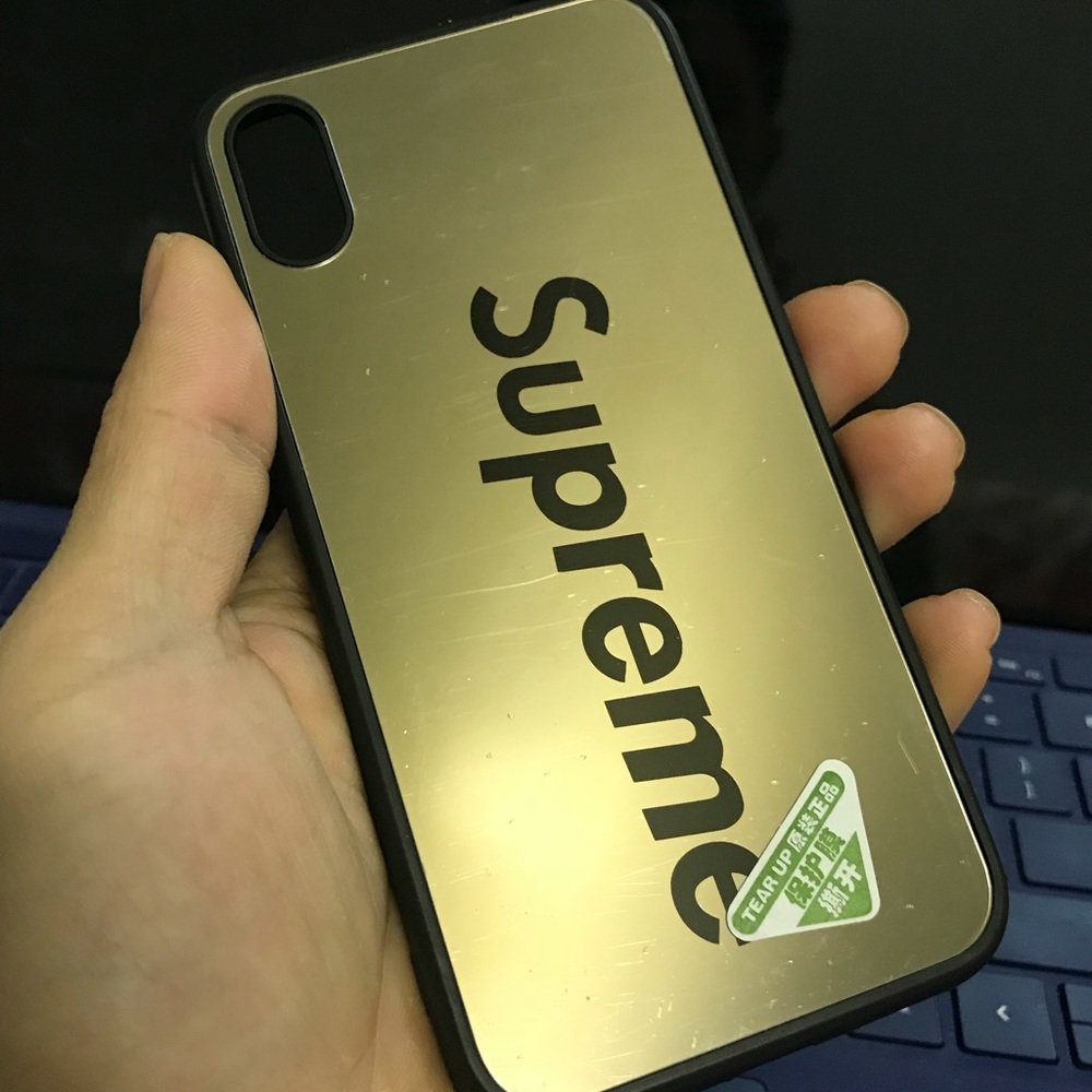 iPhone X shockproof mirror plastic hard case